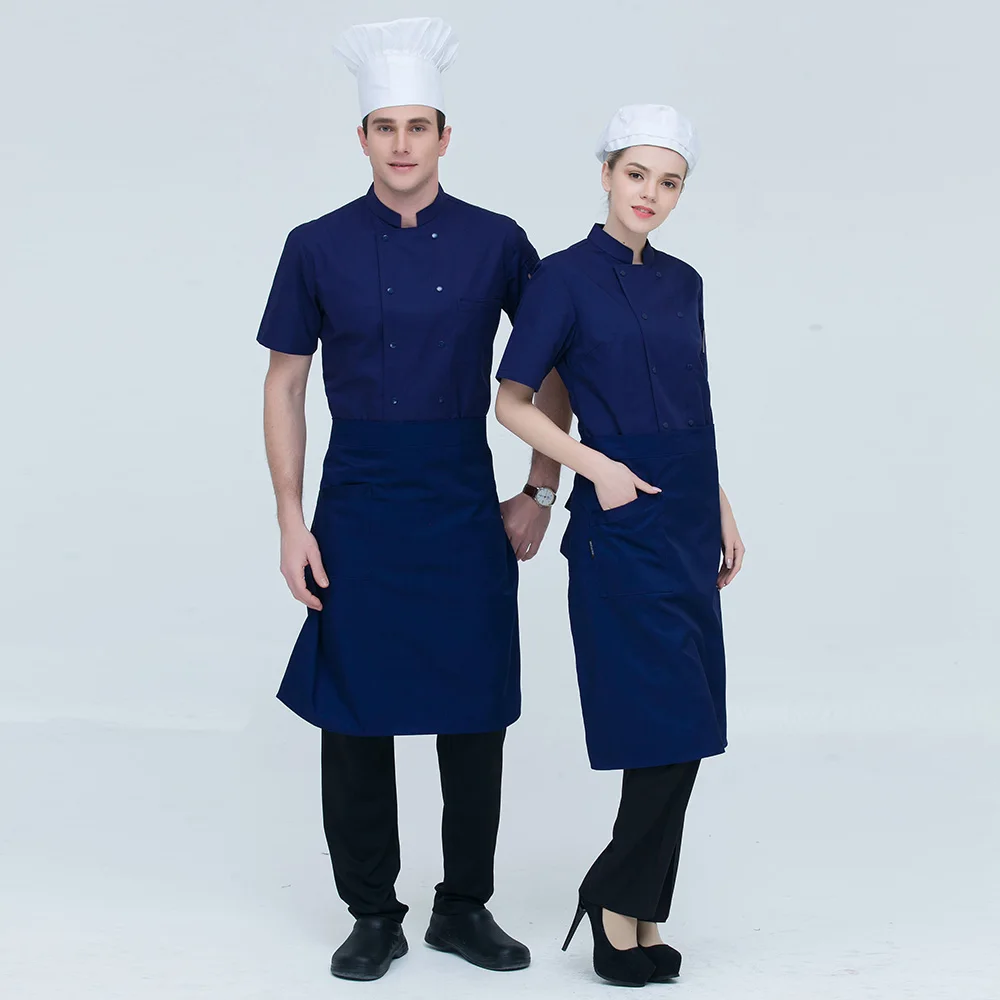 sanxiaxin sleeved men and women chef coat restaurant uniforms shirts hotel Kitchen Chef Jacket Food Service chef work clothes