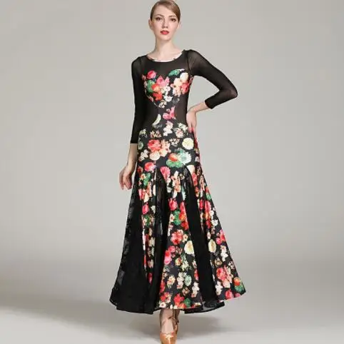 new Ballroom Dancing Dress Woman Modern Waltz Tango Dance Dress standard Ballroom Competition Costume 1860