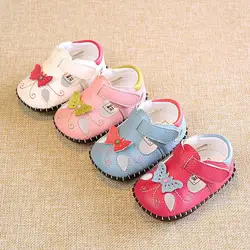 Детская обувь для девочек; милая мягкая обувь для новорожденных с бабочками; детская кожаная обувь из натуральной кожи; обувь принцессы для