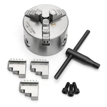 " 3 челюсти токарный патрон K11-80 K11 80 80 мм ручной патрон самоцентрирующейся токарный Запчасти Diy металлические токарный станок аксессуары