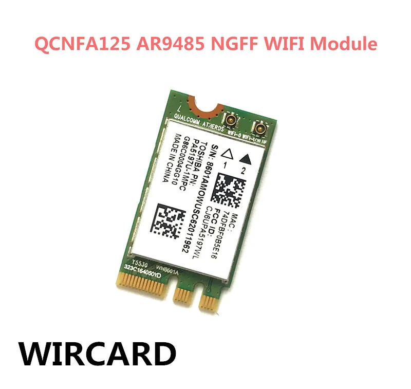 forbruger fiber Porto Atheros Ar9485 Qcnfa125 M.2 Ngff Wifi Card Wifi Module Pa5197u-1mpc -  Network Cards - AliExpress