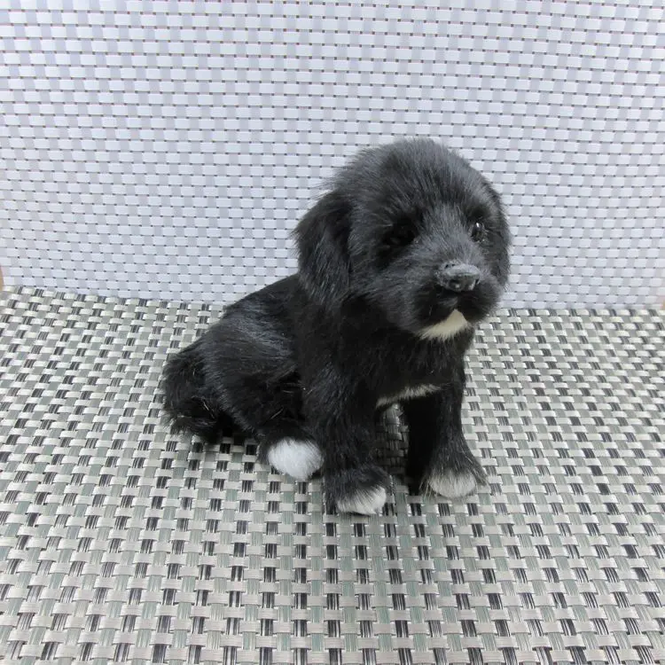 

Simulation dog polyethylene&furs dog model funny gift about 19cmx13cmx17cm