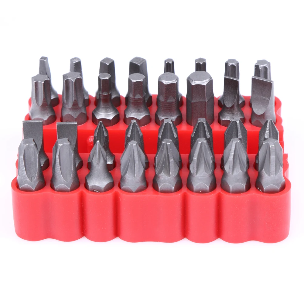 

33pcs 1/4 inch Torx Hex Star Spanner Tri Wing Screwdriver Bits Security Tamper Proof Bit Set Magnetic Bit Holder