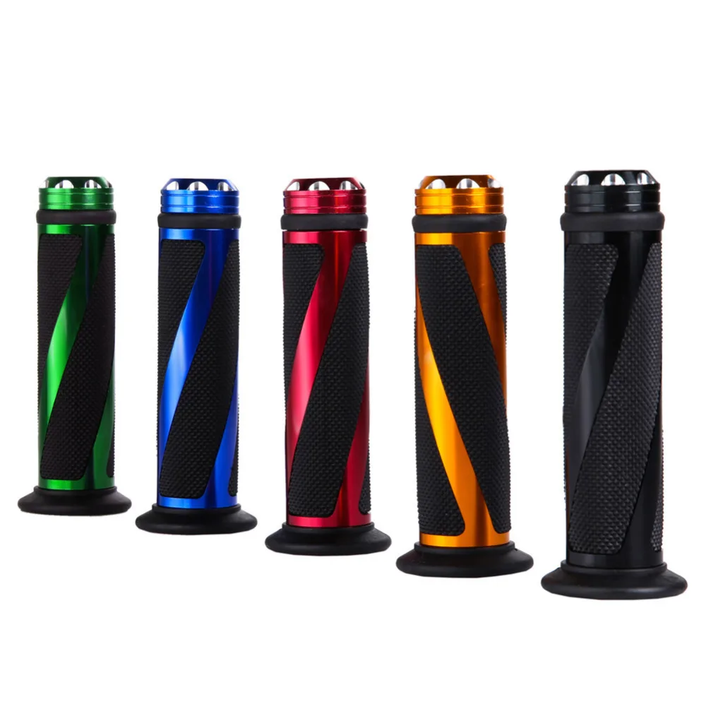 Augeny Motorcycle Hand Grips 7 8 Vintage Non Slip Rubber