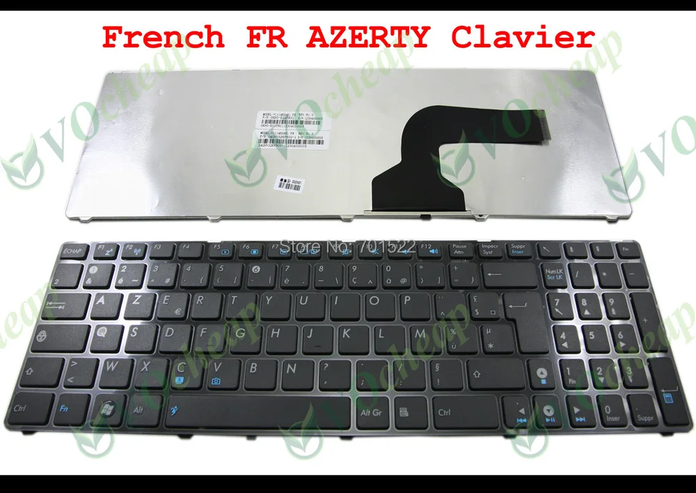 Новая клавиатура для ноутбука Asus G60 K52 G51 G53 N61 U50 X61 G60J G60V G60VX с рамкой черная