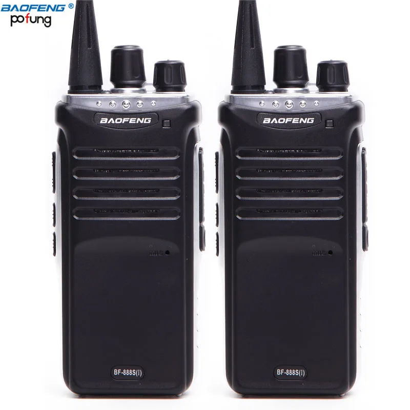 2 шт Baofeng 5 Вт ручной BF 888S я иди и болтай Walkie Talkie двухстороннее Радио 888s UHF 400 470 МГц