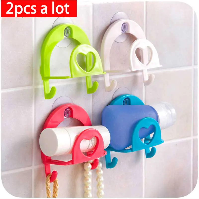 

vanzlife plastic kitchen sink suction wall mounted sponge storage rack hanging cleaning cloth hooks