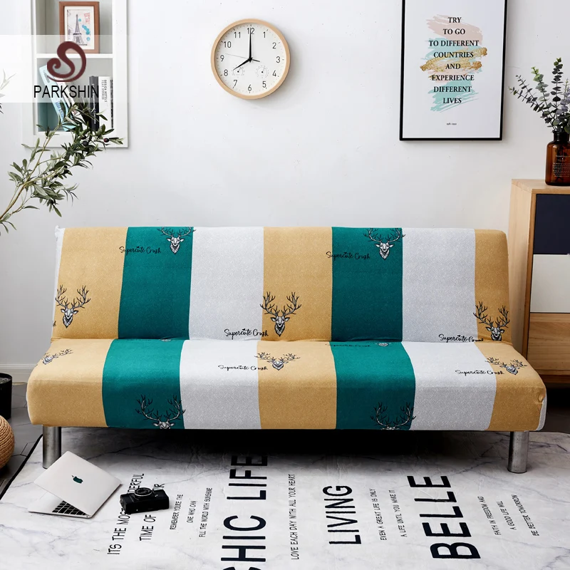 

Parkshin Fashion Deer All-inclusive Folding Sofa Bed Cover Tight Wrap Sofa Couch Cover Without Armrest housse de canap cubre