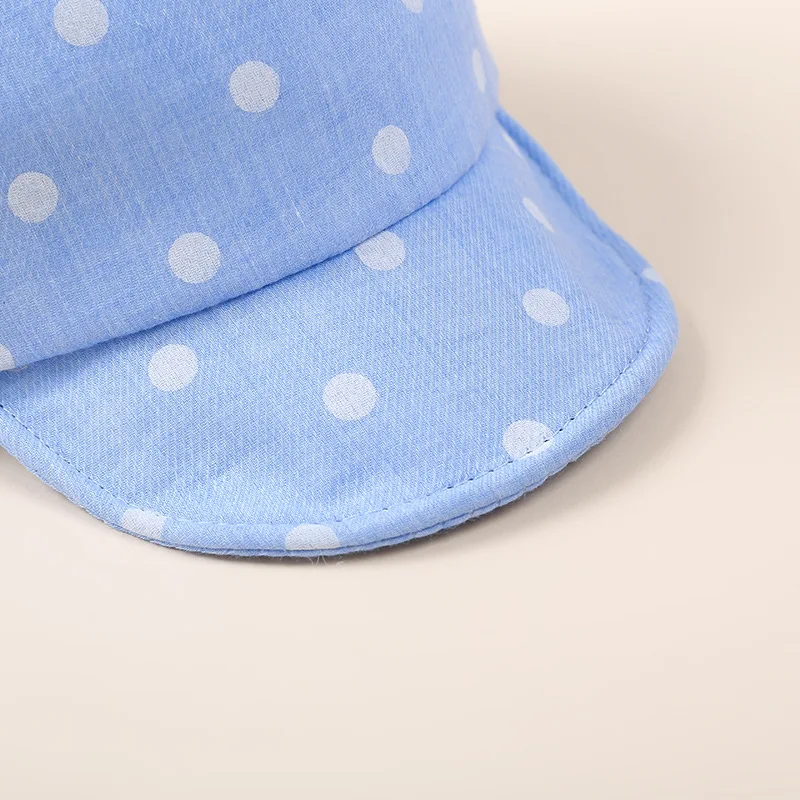 Милые детские шапки для маленьких мальчиков и девочек, детская шапка в горошек со смайликом, бейсбольная кепка от солнца, Casquette Enfant, детская шапка
