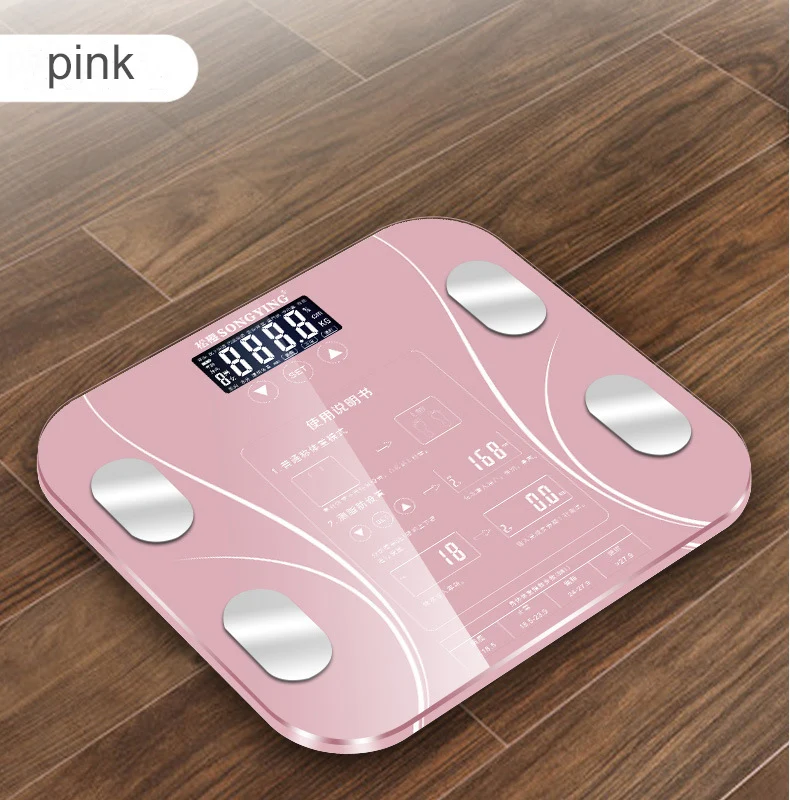 Горячая английская версия электронные умные весы для взвешивания в ванной комнате жир b mi Весы Цифровой человеческий вес mi весы напольный ЖК-дисплей