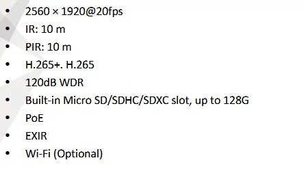 DS-2CD2455FWD-IW Features