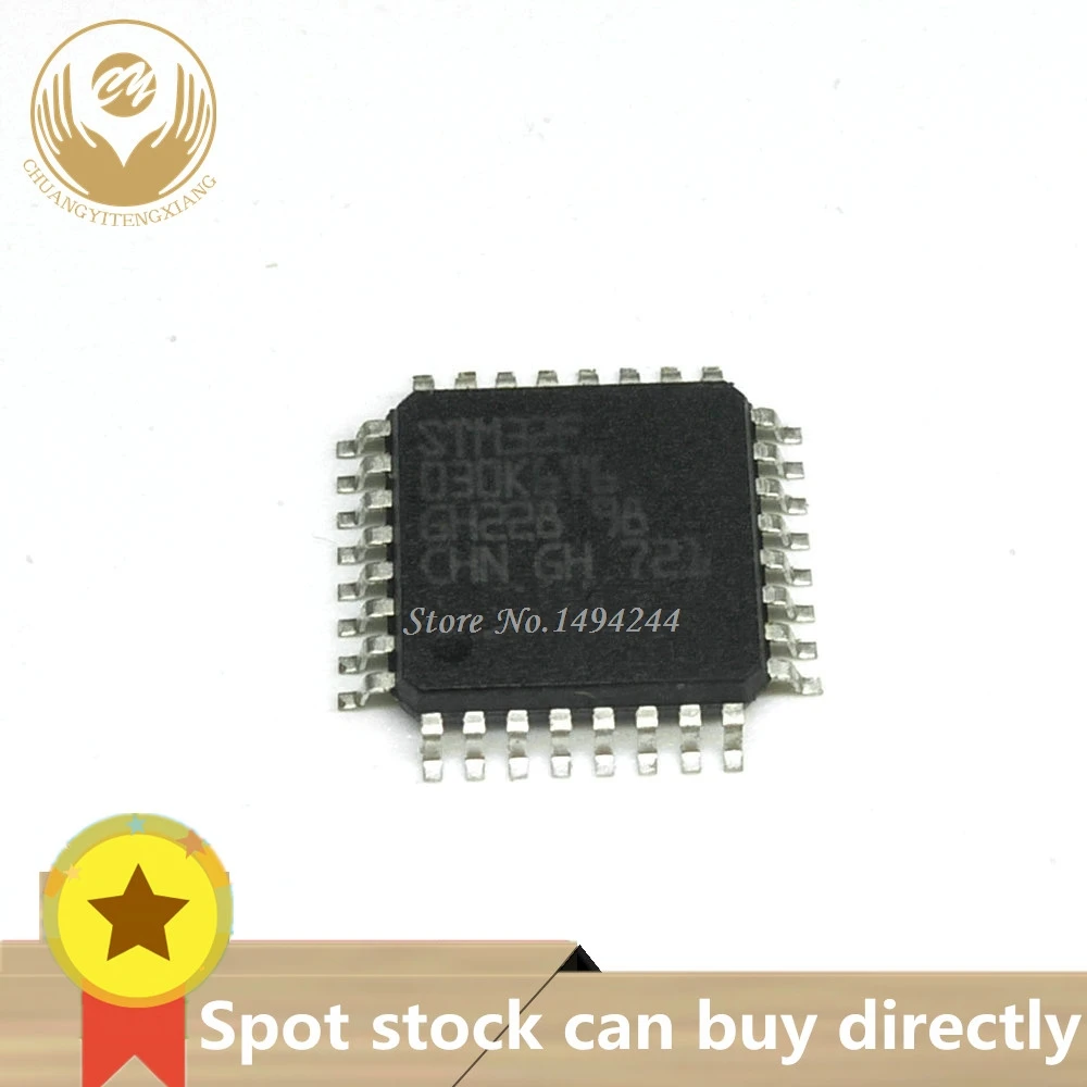 Пятно yuxinyuan STM32F030K6T6 STM32F030 STM32F 32F030K6T6 IC MCU 32BIT 32KB FLASH 32LQFP 5 шт./лот|Реле| |