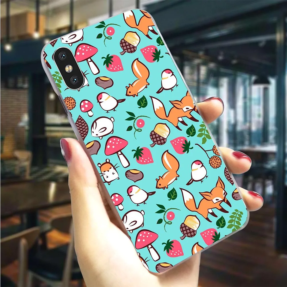 Чехол для телефона с изображением животных и милой лисы кота iPhone X 5 5S SE 6 6S Plus 7 8/7 10