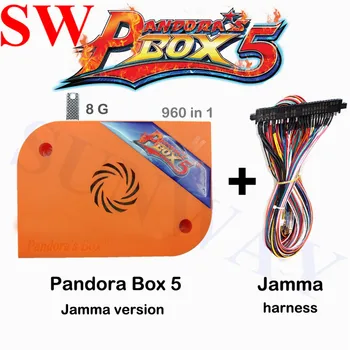 

NEW Pandora's Box 5 960 in 1 arcade multigame JAMMA pcb board multi game PCB card CGA VGA & HDMI output with Jamma harness