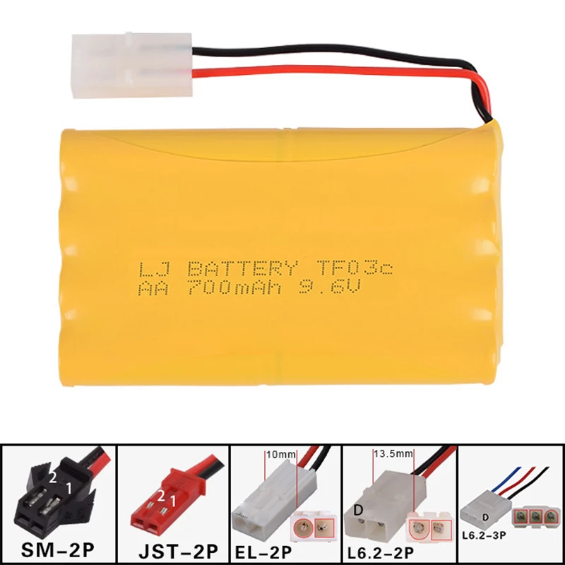 

9.6v 700mah AA NI-CD H Battery Electric toys RC car ship robot tank rechargeable free shipping