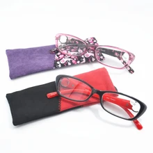 Стильные женские модные очки для чтения очки Go с бесплатным чехлом+ 1,0+ 1,5+ 2,0+ 2,5+ 3,0+ 3,5