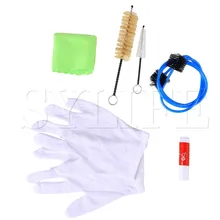 6 шт. техническое обслуживание приборов набор для саксофона Труба Корнет Чистая щетка для ткани