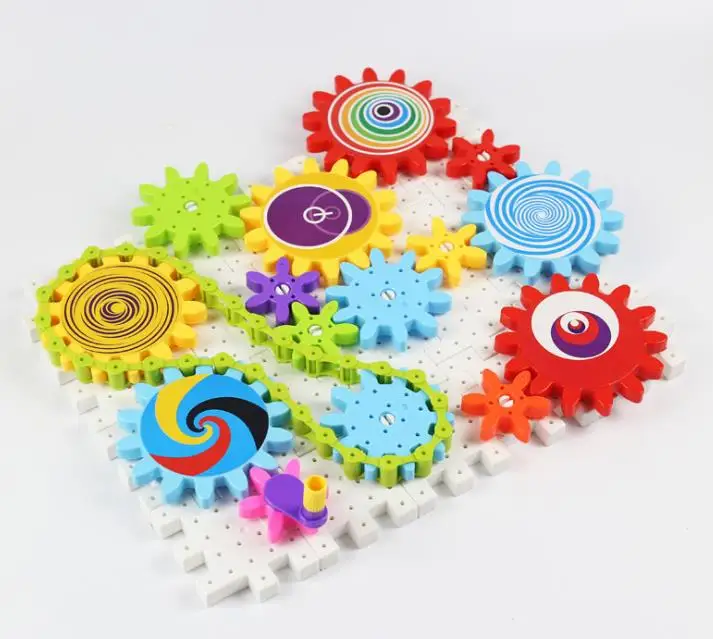 Children's Plastic Building Blocks Toys Gear Blocks Toys Kids DIY Creative Educational Toy for Children Birthday Gift Children's Plastic Building Blocks Toys Gear Blocks Toys Kids DIY Creative Educational Toy for Children Birthday Gift