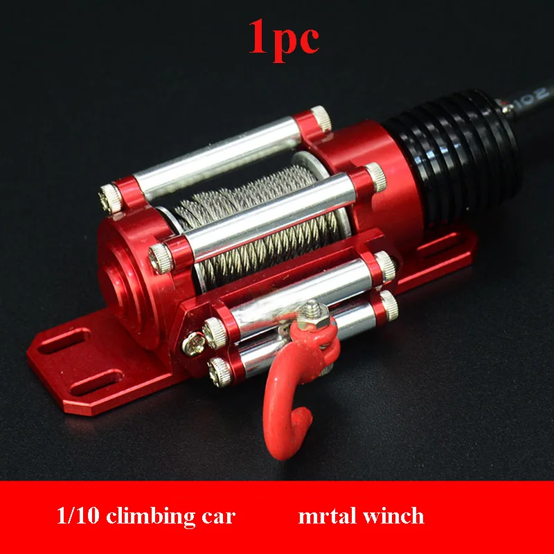 

1PC Metal Winch Electric Winch Traction Hook for 1/10 RC Model Cars Climbing Cars DIY Modification OP Parts TRX4 SCX10 D90 Cars