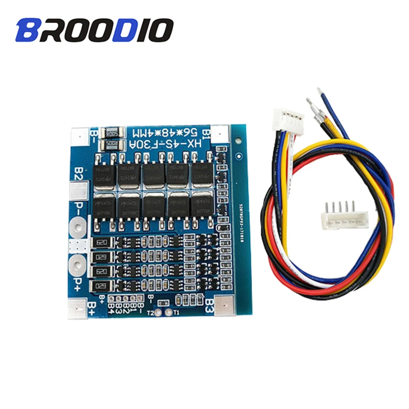 

4S 30A BMS 14.8V 12.8V 18650 lithium battery Protection Board With Balanced LiFePO4 BMS lto Balancer Li-ion Equalizer Board