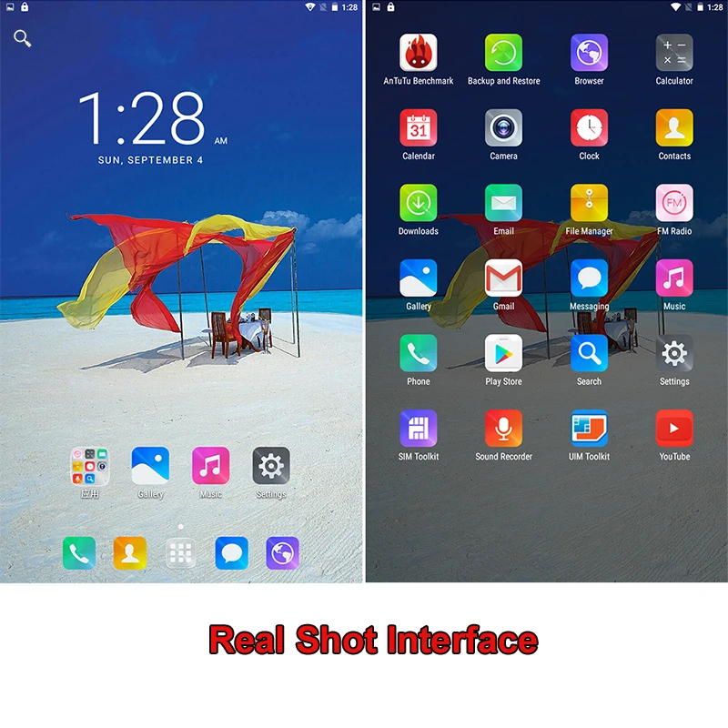 Оригинальный 8 дюймовый планшетный ПК с системой андроида и 0 Octa Core 6 + 64 ГБ 1280*800 ips WI