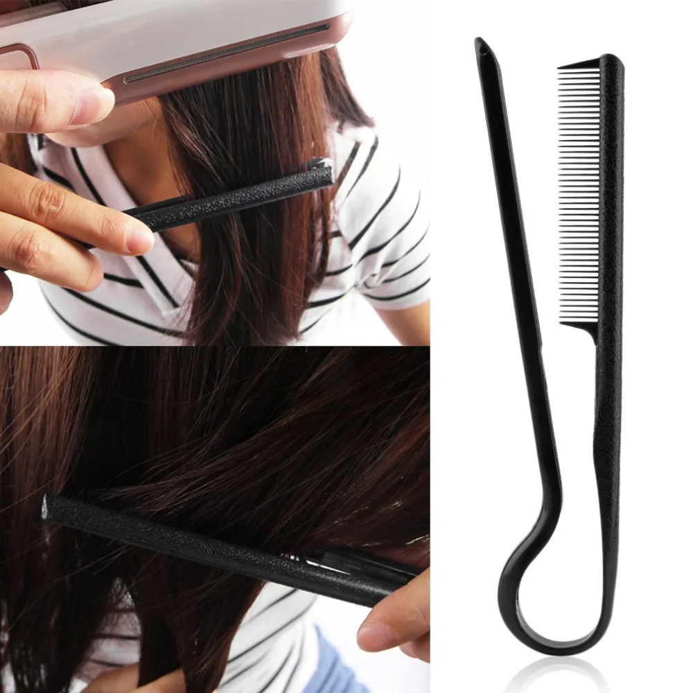 "Сделай сам" для укладки волос Выпрямление V гребень клип-Тип Парикмахерские Выпрямитель для волос