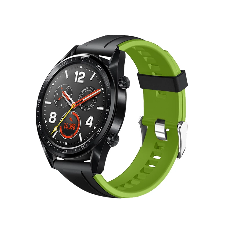 Двойной Цветной ремешок для huawei Watch GT Active/Elegan Band спортивный ремешок для Honor watch Волшебные умные часы браслет