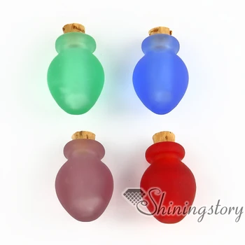 

small glass bottles pendant necklacesjewelry urns for ashesdog pet ash jewelry