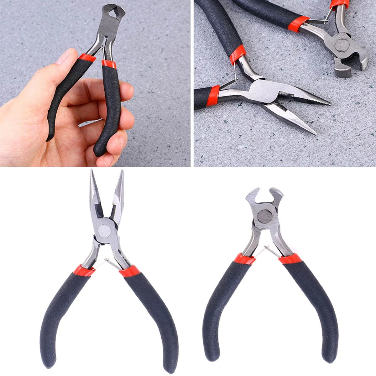 

2pcs Zipper Repair Kit Pliers Tool Replacement Zipper Hand Fix Zipper Tool (Sharp-nose Plier and End Cutter Nipper)