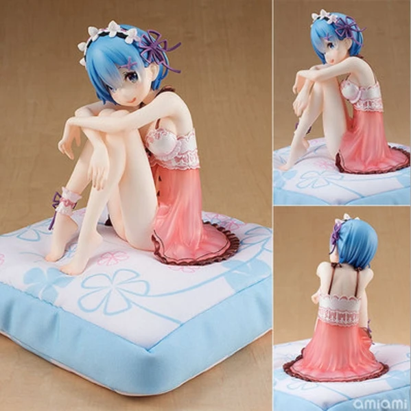 

Anime Re:Life in a different world from zero Figure Toys Kadokawa Rem Birthday underwear PVC Action Figures toys gift