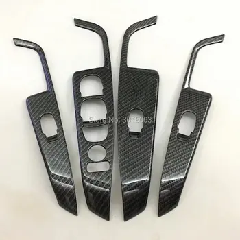 

For Nissan Kicks 2017 2018 Door Window Switch Button Cover Interior Armrest Trims Decoration ABS Chrome Car Styling Accessories
