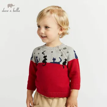

DB8472 dave bella autumn infant baby unisex fashion top kids toddler pullover children boutique knitted sweater