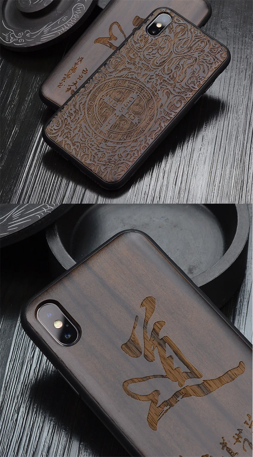 Русский популярный череп черный Эбеновое Дерево чехол для телефона для iPhone X цветок деревянный iPhone 8 Plus 6 6s 7 Plus для iPhone X чехол