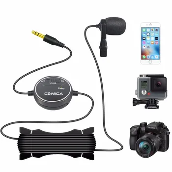 

Comica CVM-V03 Lavalier Microphone Clip-on Mini Omnidirectional Condenser Mic Interview Microphone Recording Studio