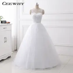 Ceewhy настоящая фотография Вышивка свадебное платье; Robe De Mariage Принцесса Люкс Кристалл невесты Платья для женщин Свадебные платья Noivas