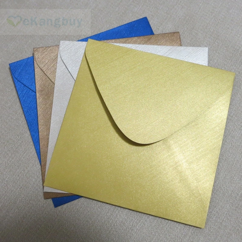 50 шт 155x155 мм (6 &quotx 6&quot) рельефный цветной конверт для приглашения на свадьбу