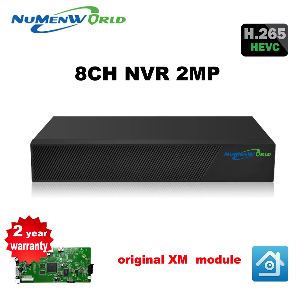 HD H.265 8CH NVR 1080P CCTV NVR безопасности 8-канальный Сетевой Видео Регистраторы Поддержка ONVIF HDMI смартфон ПК для IP камера системы