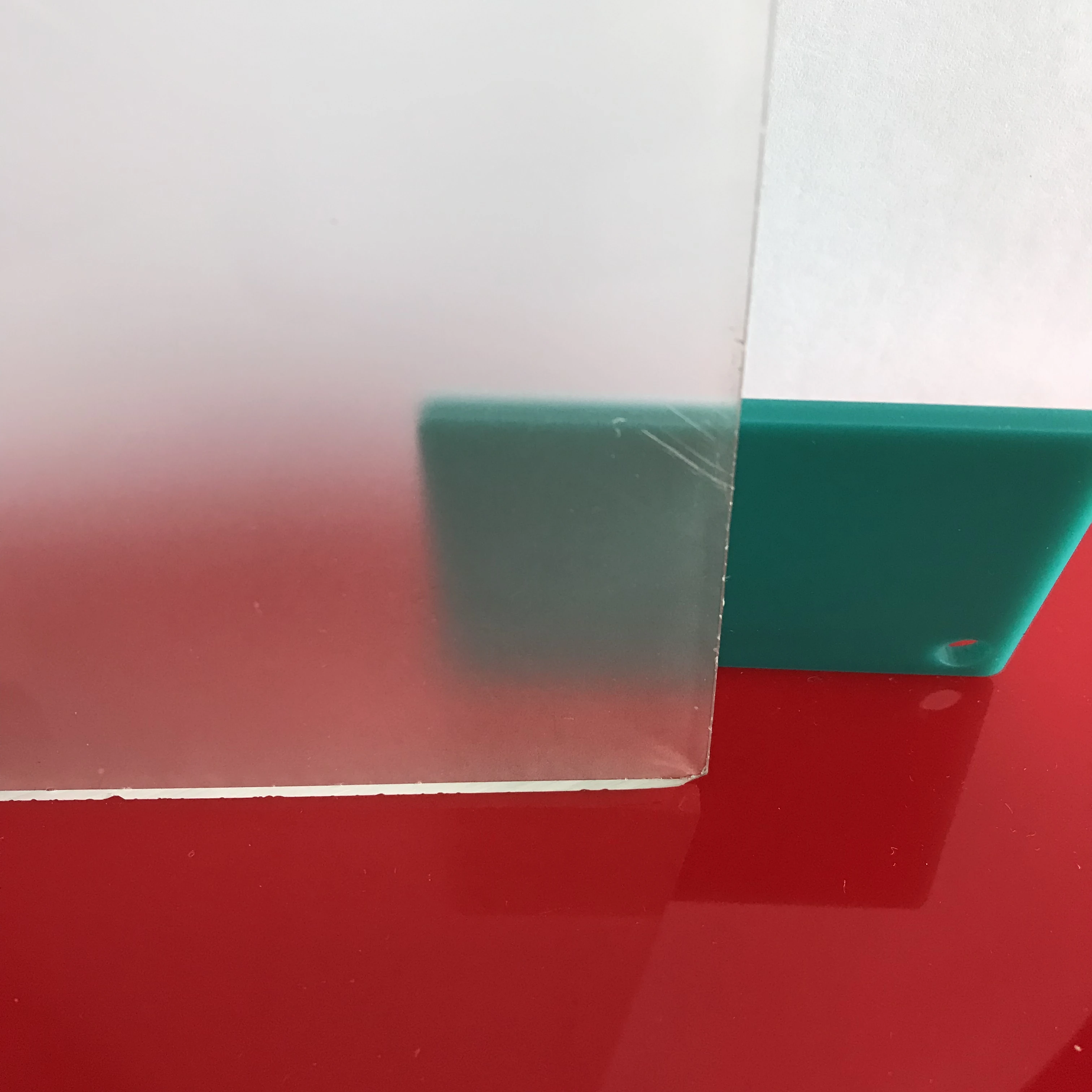 

200x200x3mm 12 pieces single-surface clear matt acrylic frosted plastic panel