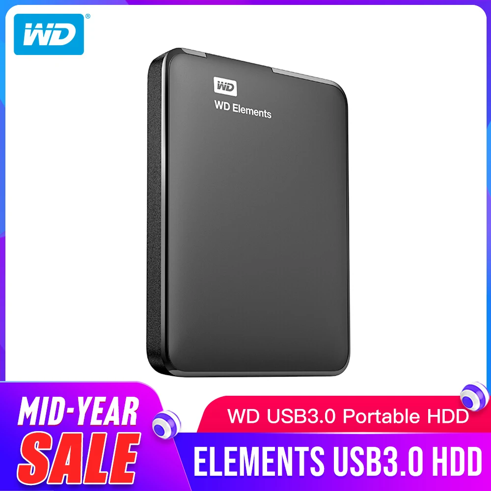  Western Digital WD elementos portátil externo hdd 25 USB 30 Disco Duro 1TB Original para ordenador 