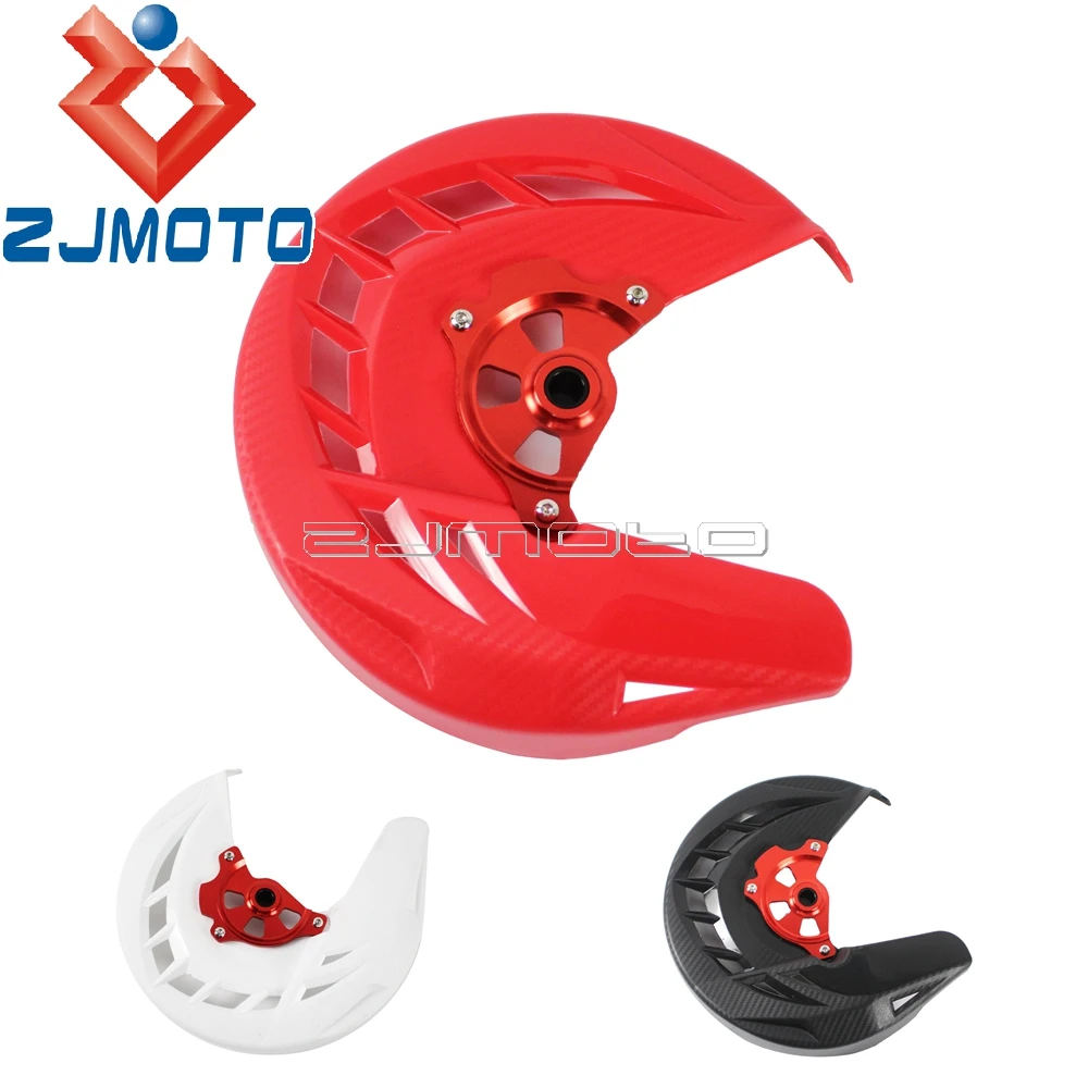 Motorcycle Red Front Brake Disc Rotor Protector Motocross X Brake Front