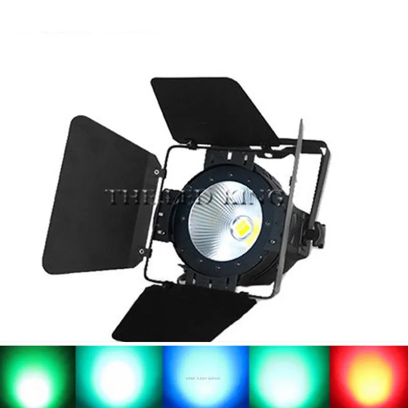 LED Par COB 200 Вт с дверями сарая высокой мощности алюминиевый корпус сценическое
