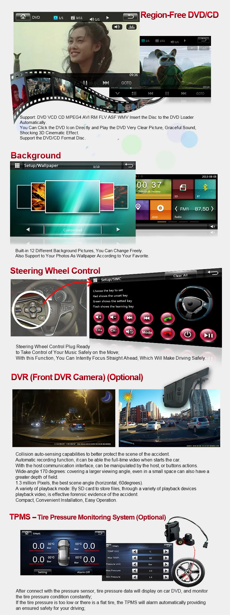 Top Cartouch(R) Car Radio DVD Player GPS Navigation for Hyundai  IX35 2016 Car MP3 MP4 Player WIFI 3G TPMS Mirror Link 6 Top Cartouch(R) Car Radio DVD Player GPS Navigation for Hyundai  IX35 2016 Car MP3 MP4 Player WIFI 3G TPMS Mirror Link 6