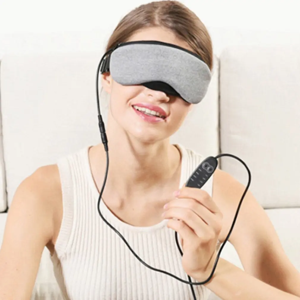 Удобный дизайн Usb паровые очки Зарядка сокровище электрическое отопление сна глаз мешок охлаждения Теплее Маска массажер для глаз
