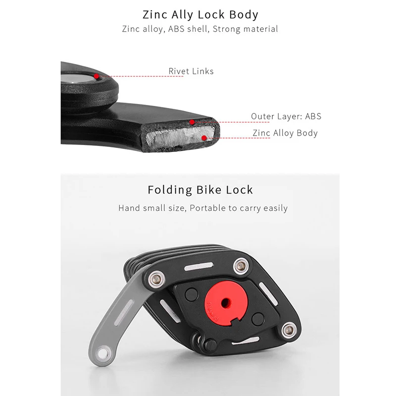 83 см мини велосипедный складной замок с 3 клавишами портативный Противоугонный замок безопасности сплав крепление дорожный велосипедный замок велосипедные аксессуары