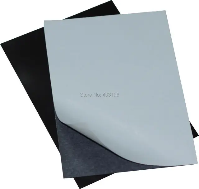 free shipping 5pcs a4 size 0 5mm self adhesive flexible magnetic rubber magnetic sheet