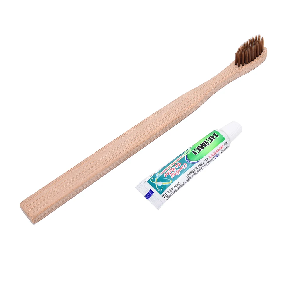 Экологичная зубная щётка, бамбуковые зубные щетки для взрослых, средняя Мягкая щетина, capitellum, бамбуковое волокно, деревянная ручка, аксессуары для ванной комнаты