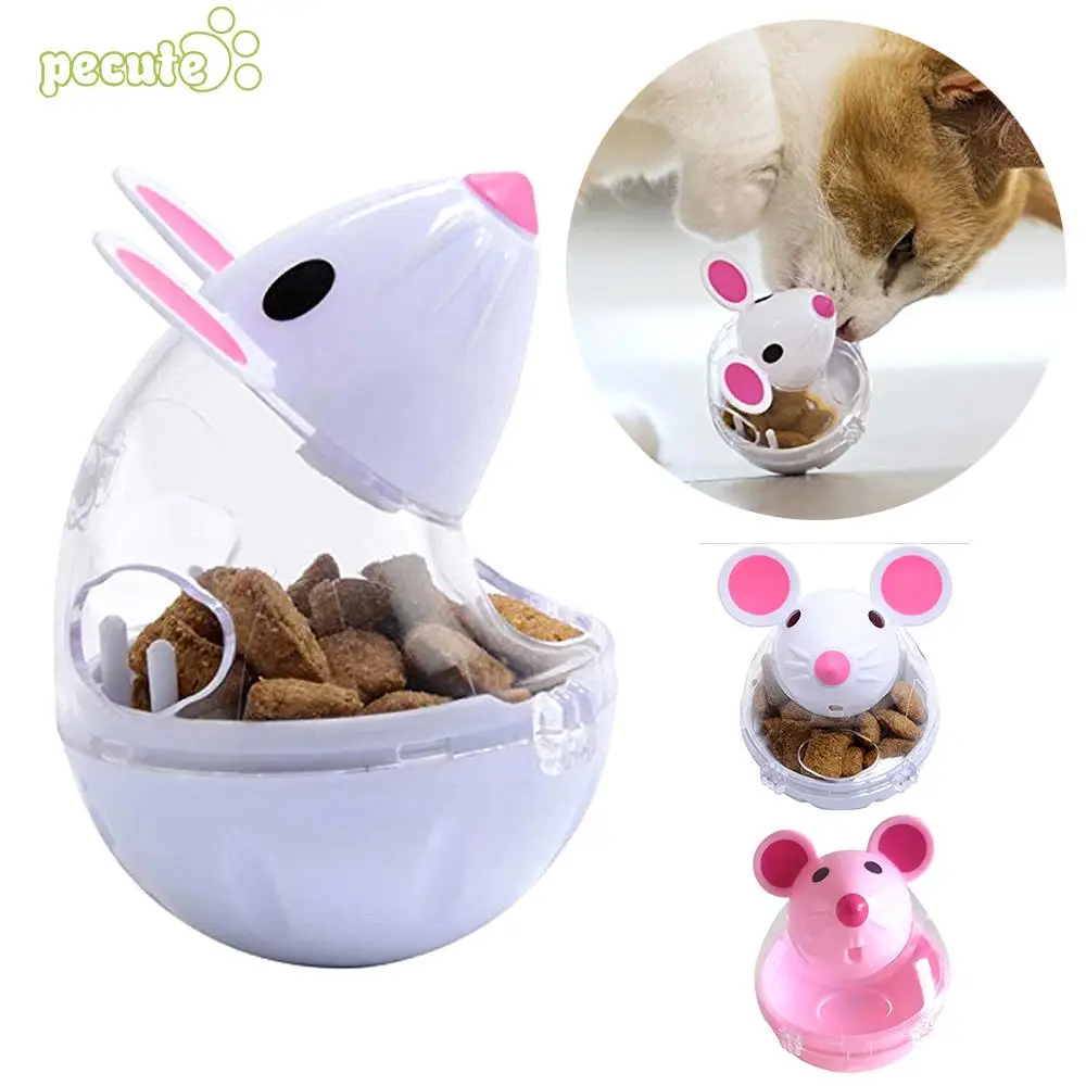 Plastic Food Dispenser Dog Mouse Shape Gift Cute Interesting Training