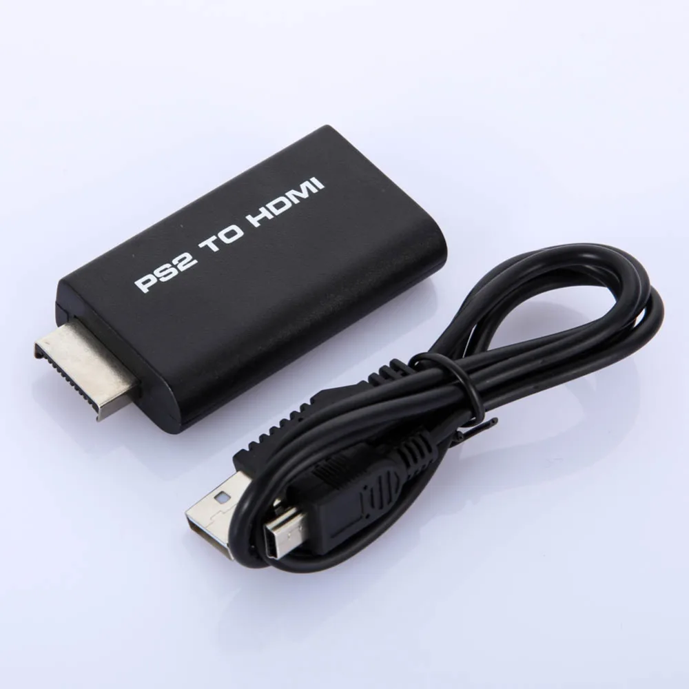 

TELMAN 10pcs*New PS2 to HDMI Adatper with 3.5mm audio video Converter connector adapter for HDTV support 480i 576i 480p