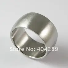 12 мм супер широкое кольцо из нержавеющей стали, матовые кольца для мужчин и женщин, аксессуары в стиле панк