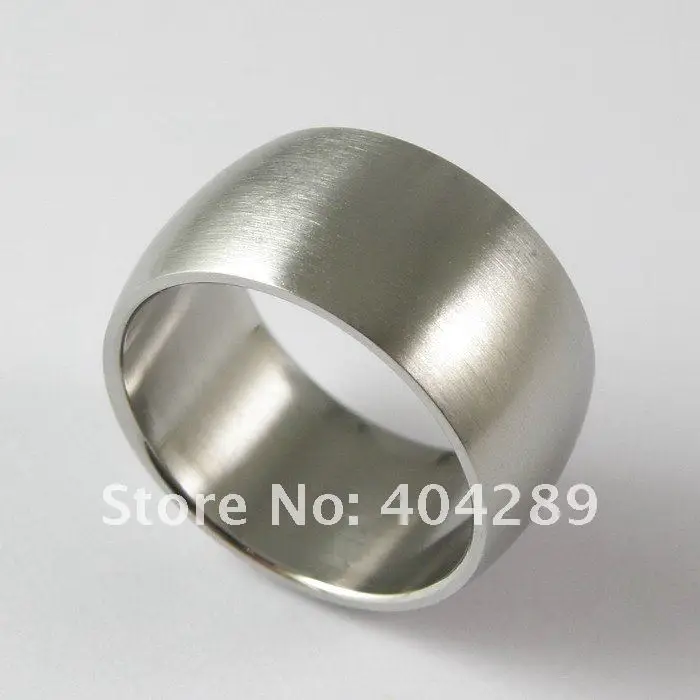 

12mm Stainless Steel Super Wide Ring Thumb Arc Matt Rings for Men Women Punk Accessories